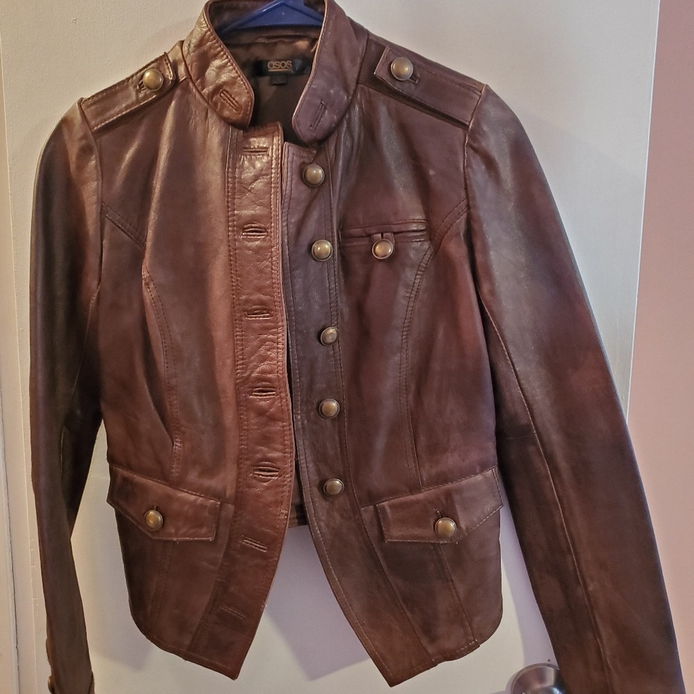 Asos leather jacket